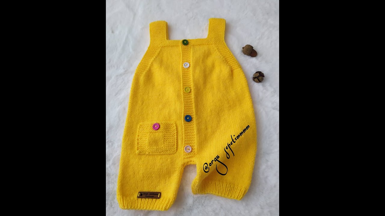 Çok Kolay Bebek Tulum Yapımı #1 &Very Easy Baby Jumpsuit Making