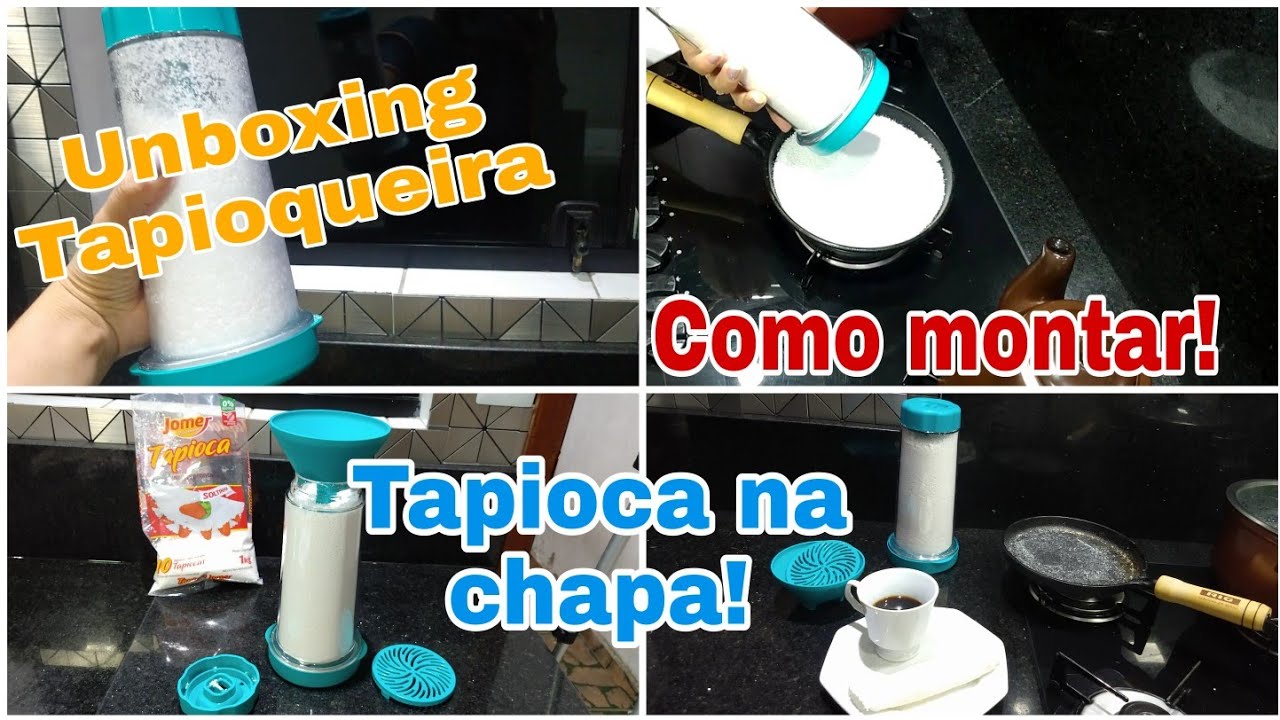 Tapioqueira Tapy - Como montar e usar + Frigideira de ferro fundido para tapioca (chapa)