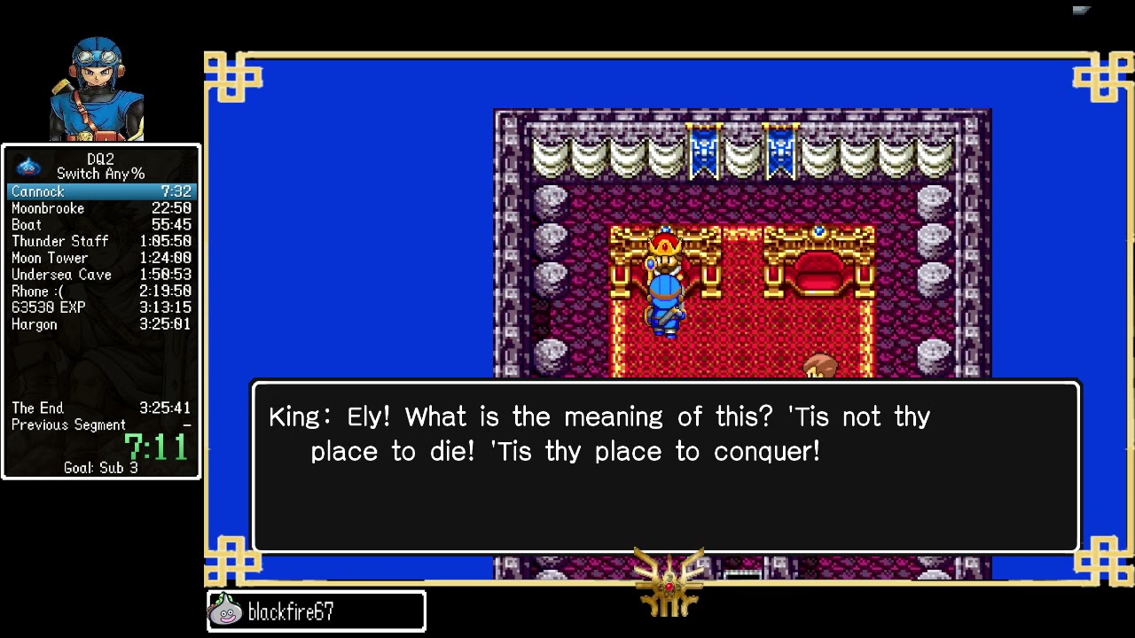 2:54:38 DQ2 Speedrun (Switch)