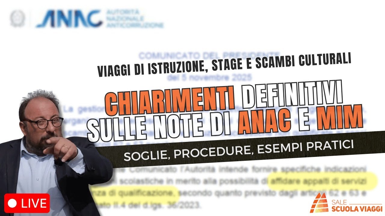 Tutte le Regole dei Viaggi di Istruzione (chiarimenti su soglie, bandi e procedure)