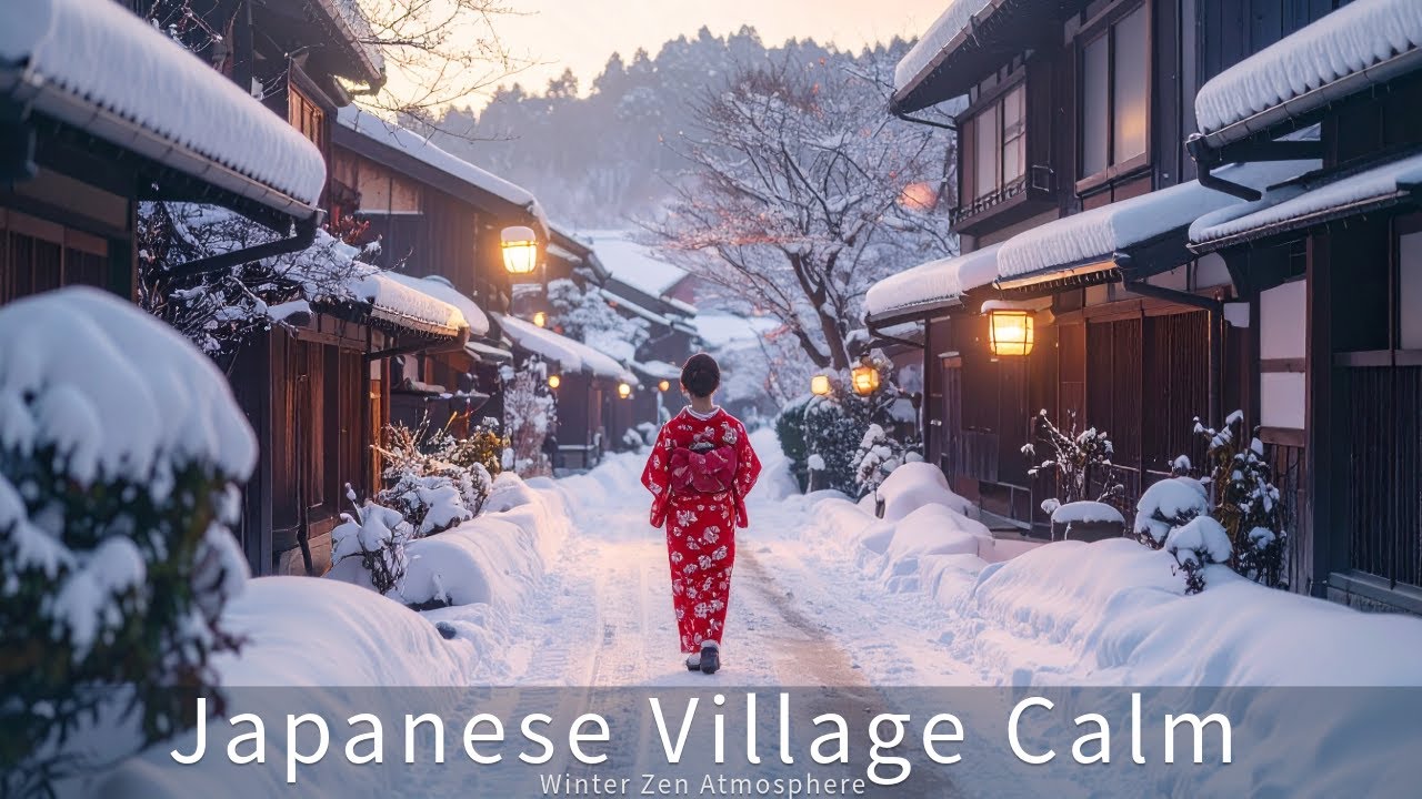 Japanese Village Calm — Winter Zen Atmosphere