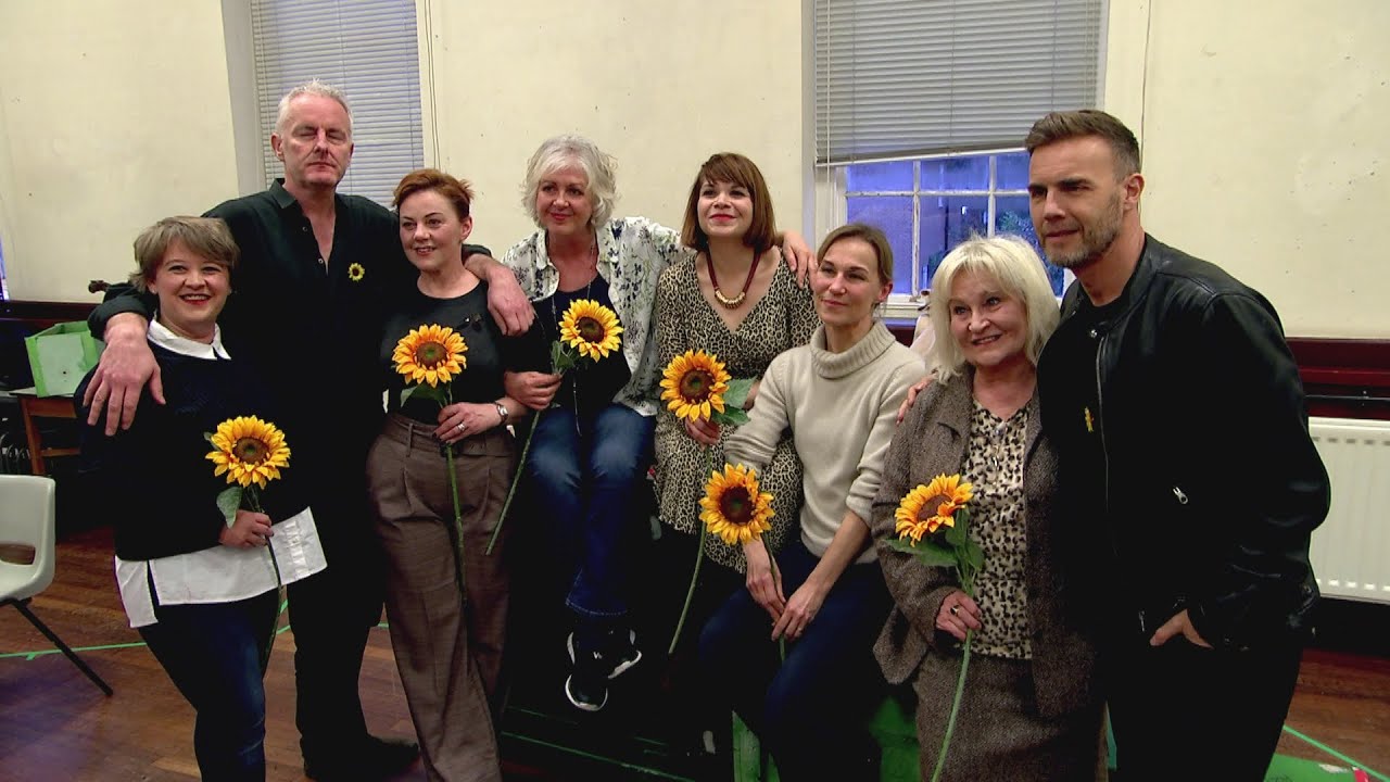Gary Barlow attends rehearsals for Calendar Girls musical