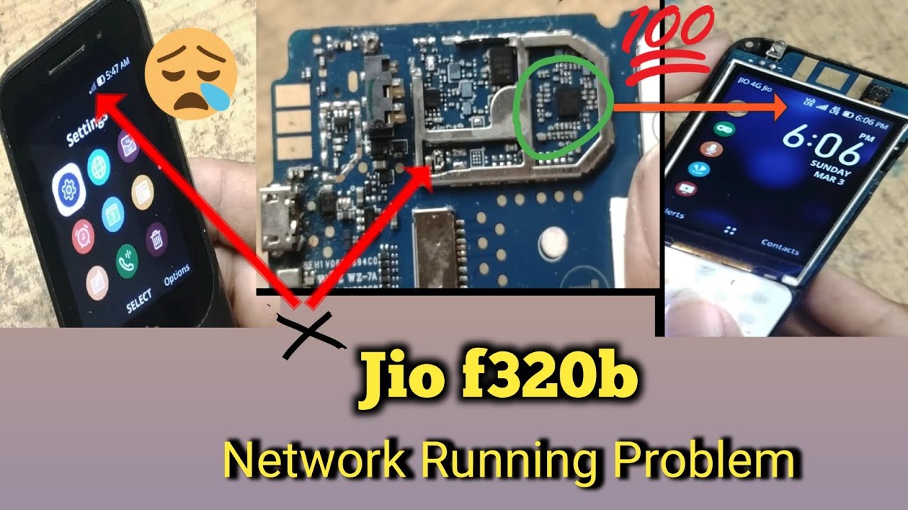 Jio F320b network problem solution