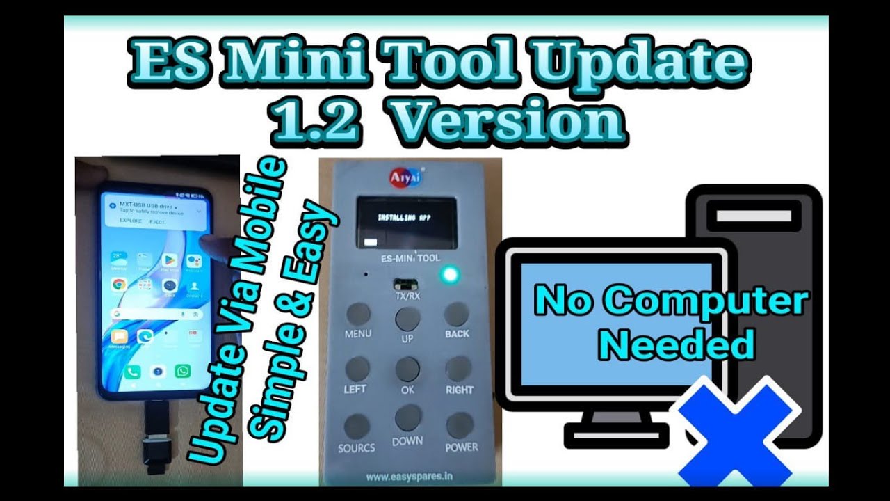 ES Mini Tool Update Process. Simple And Easy Technique no Need Of Computer With Subtitle