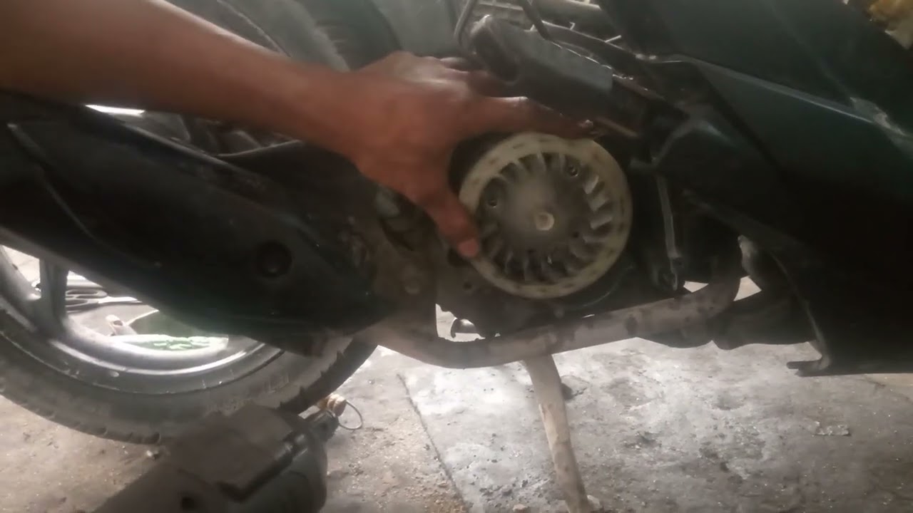 cara mengatasi suara kasar dibagian magnet #honda metik