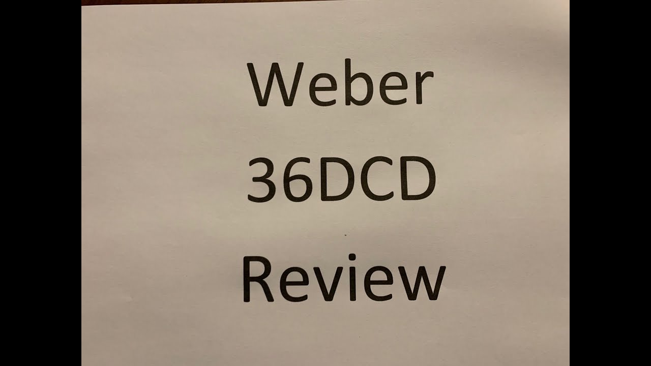 Weber 36 DCD Review