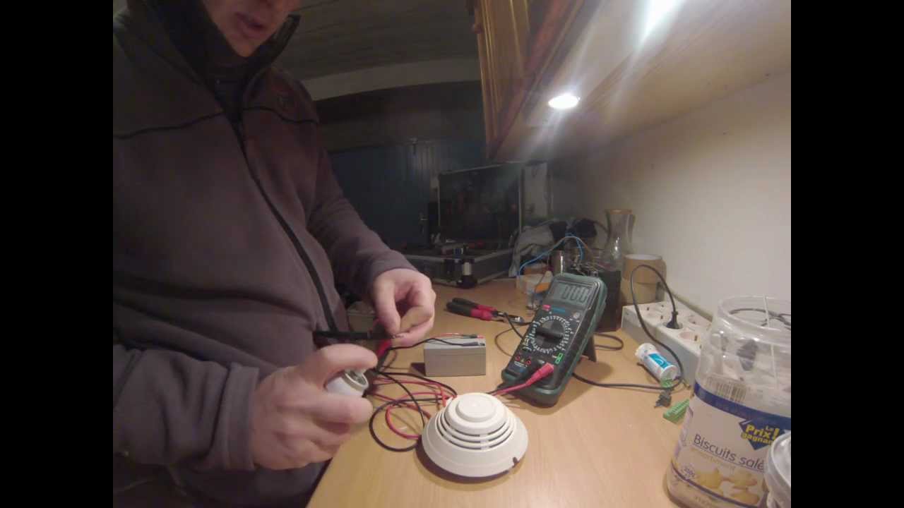 ALARME Incendie - Test detecteur optique de fumée avec sortie 12V