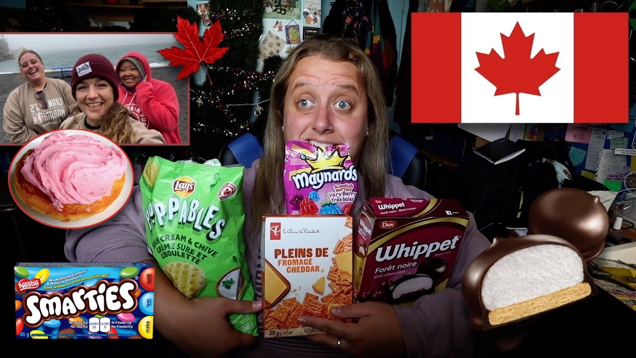 American tries CANADIAN Snacks