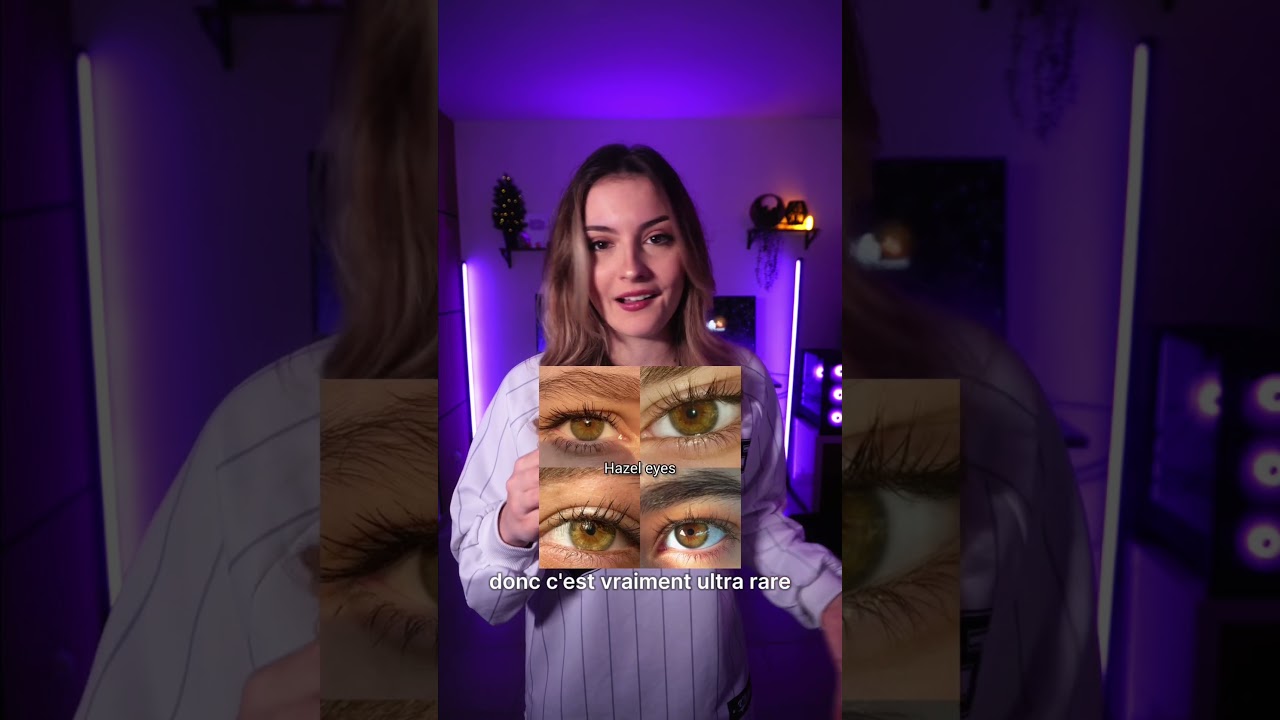 La couleur des yeux la plus rare du monde 👁️ #explication #yeux #couleurs #science #anecdote