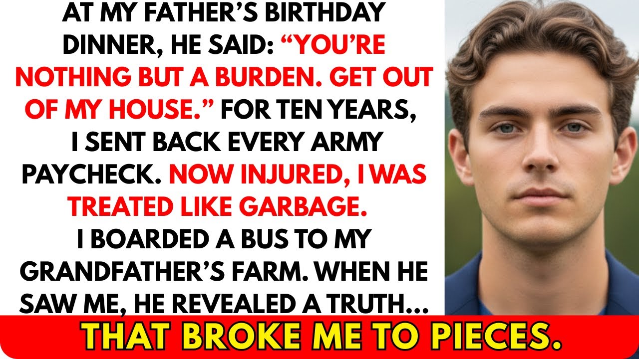 At My Dad’s Birthday, He Shouted “YOU’RE A BURDEN. GET OUT OF MY HOUSE.” I Stood Up & Made Him Pay.