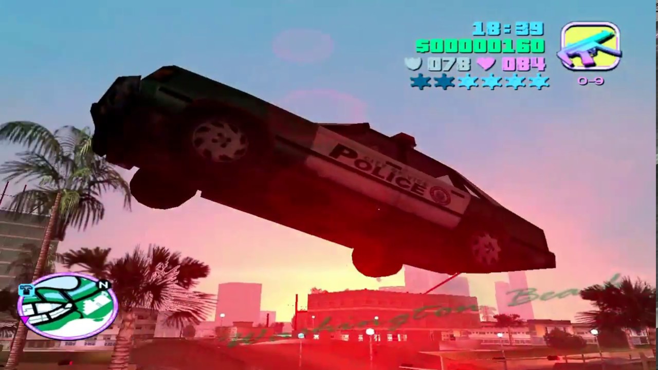 GTA  Vice City  ||game play ||police chase