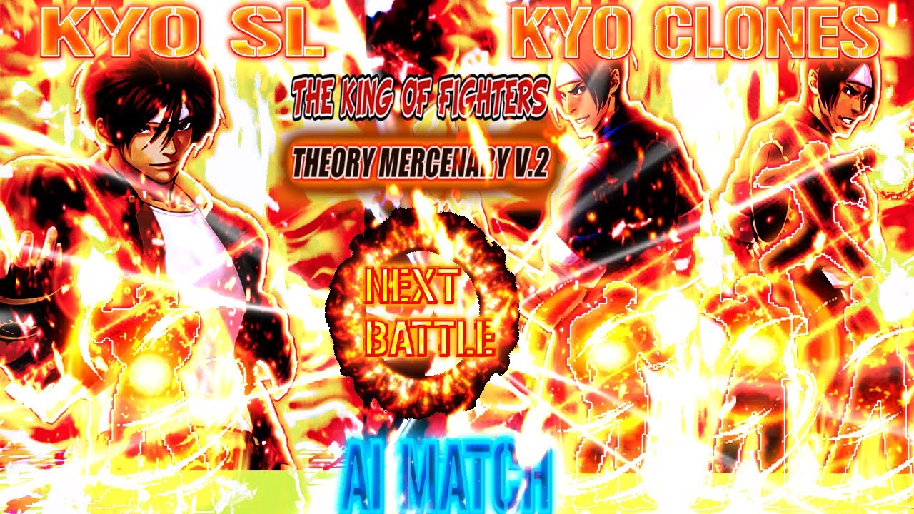 KOF T M V2【Don't Move】1VS4 Kyo SL vs  Lots of a Kyo clones