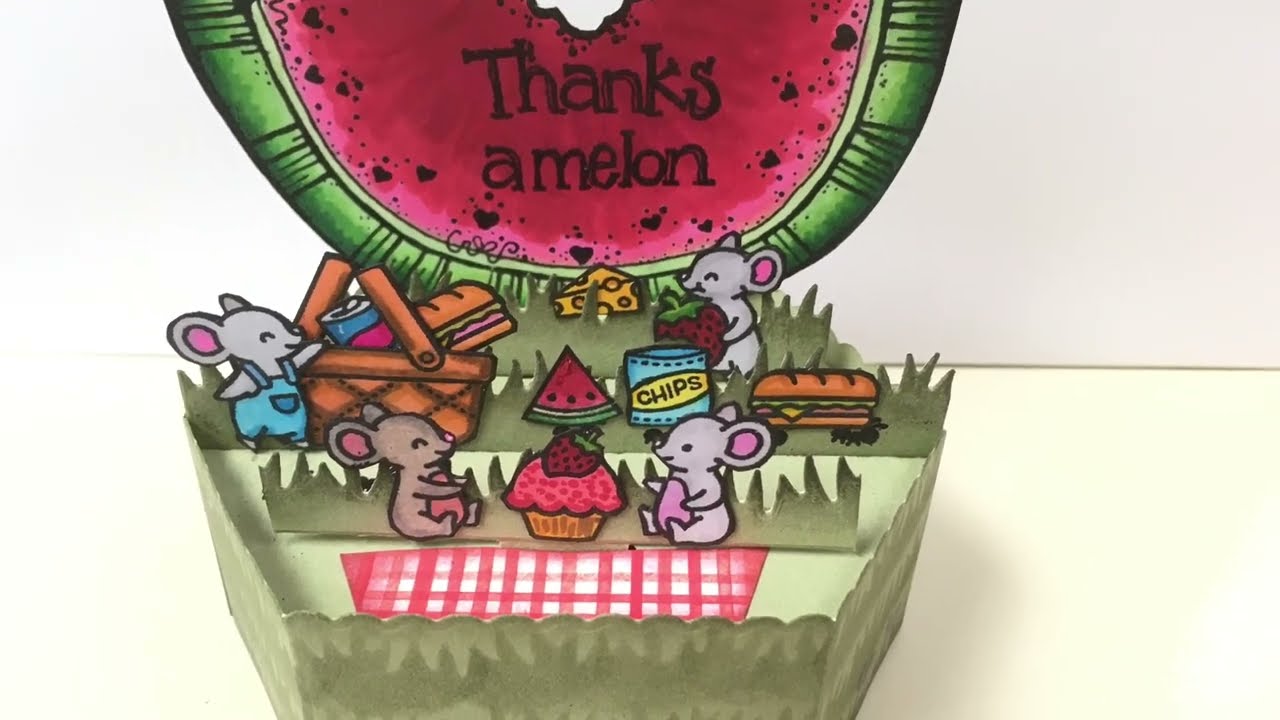 Ants at a Picnic Platform Pop-up card