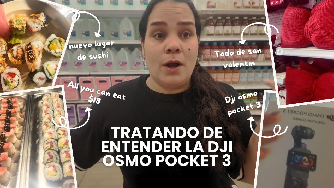 Conocí un nuevo lugar de sushi 🍣 | Tratando de adaptarme a la Dji osmo pocket 3 