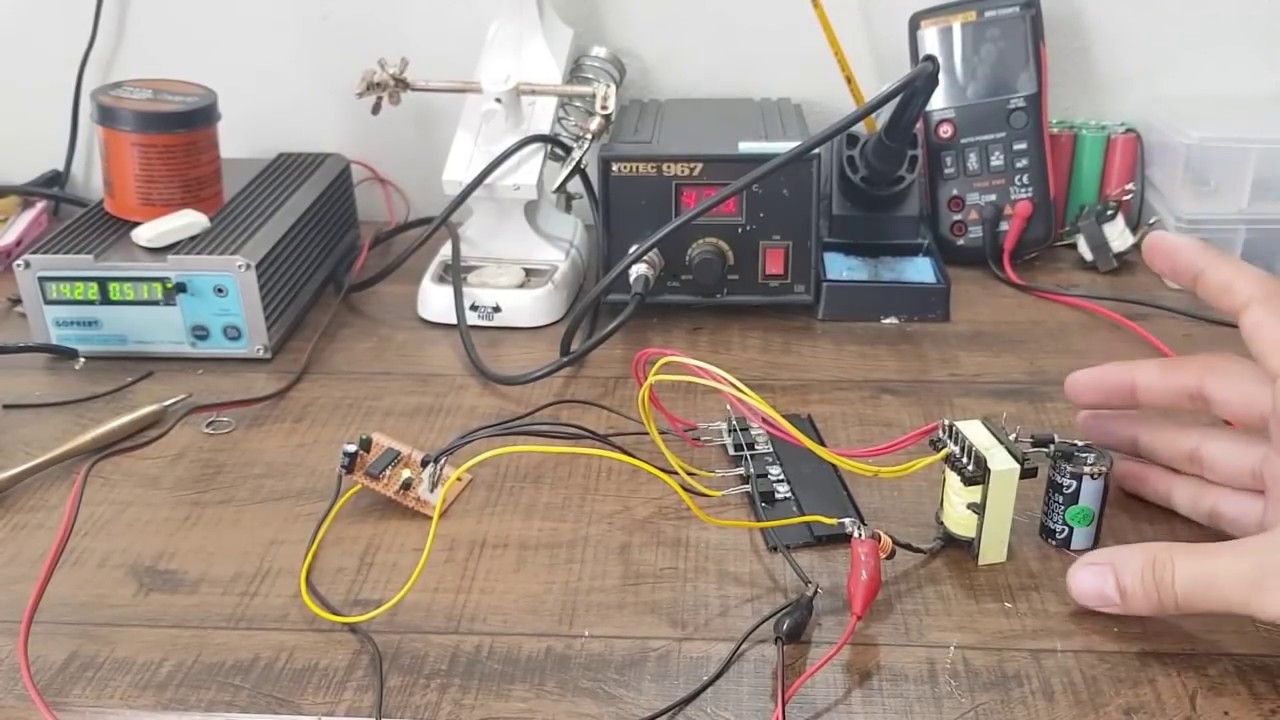 Inversor de Tensão Caseiro 12v 110v 500 watts |