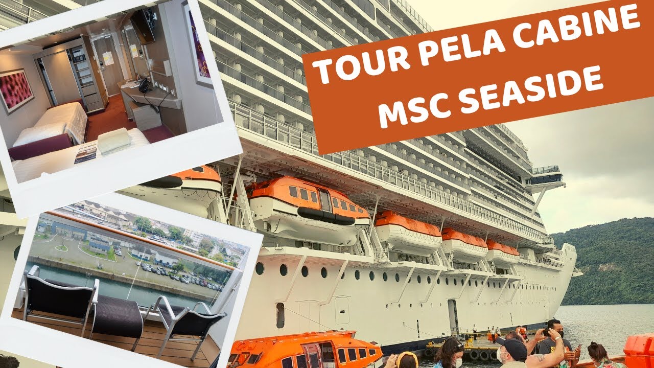 TOUR PELA CABINE COM VARANDA DO MSC SEASIDE