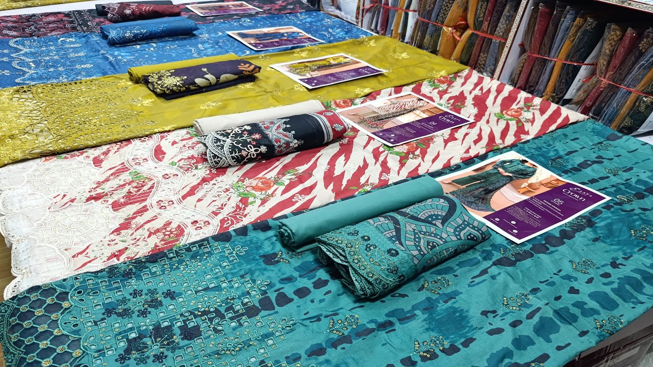 Have Embroidery 3pcs lawn collection whole sale market ladies souit Embroidery lawn collection 