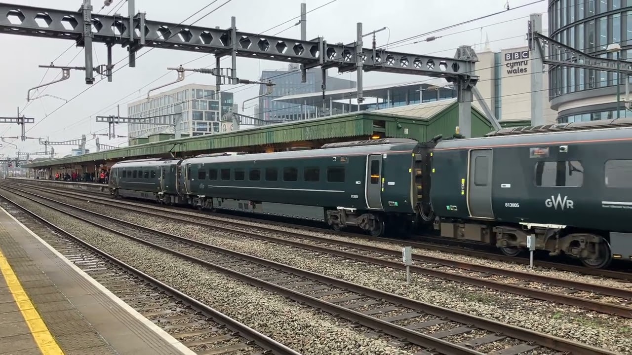 GWR 7:23AM CARMARTHEN TO LONDON PADDINGTON ARRIVING @ CARDIFF CENTRAL PLATFORM 2.