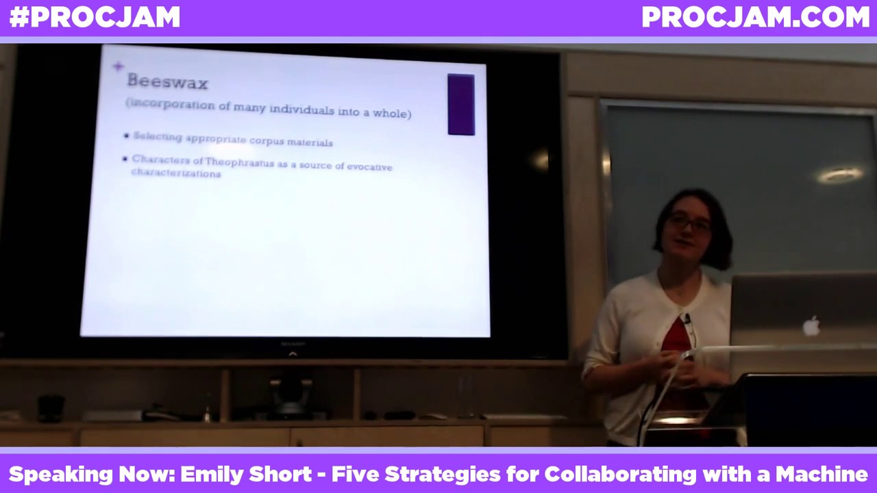 Emily Short - Five Strategies For Collaborating With A Machine [PROCJAM 2016]