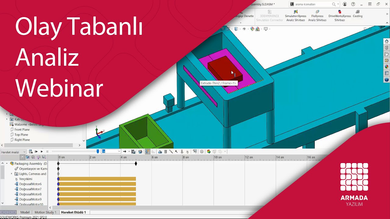 SOLIDWORKS Simulation Event Base ( Olay Tabanlı ) Analiz Webinarı