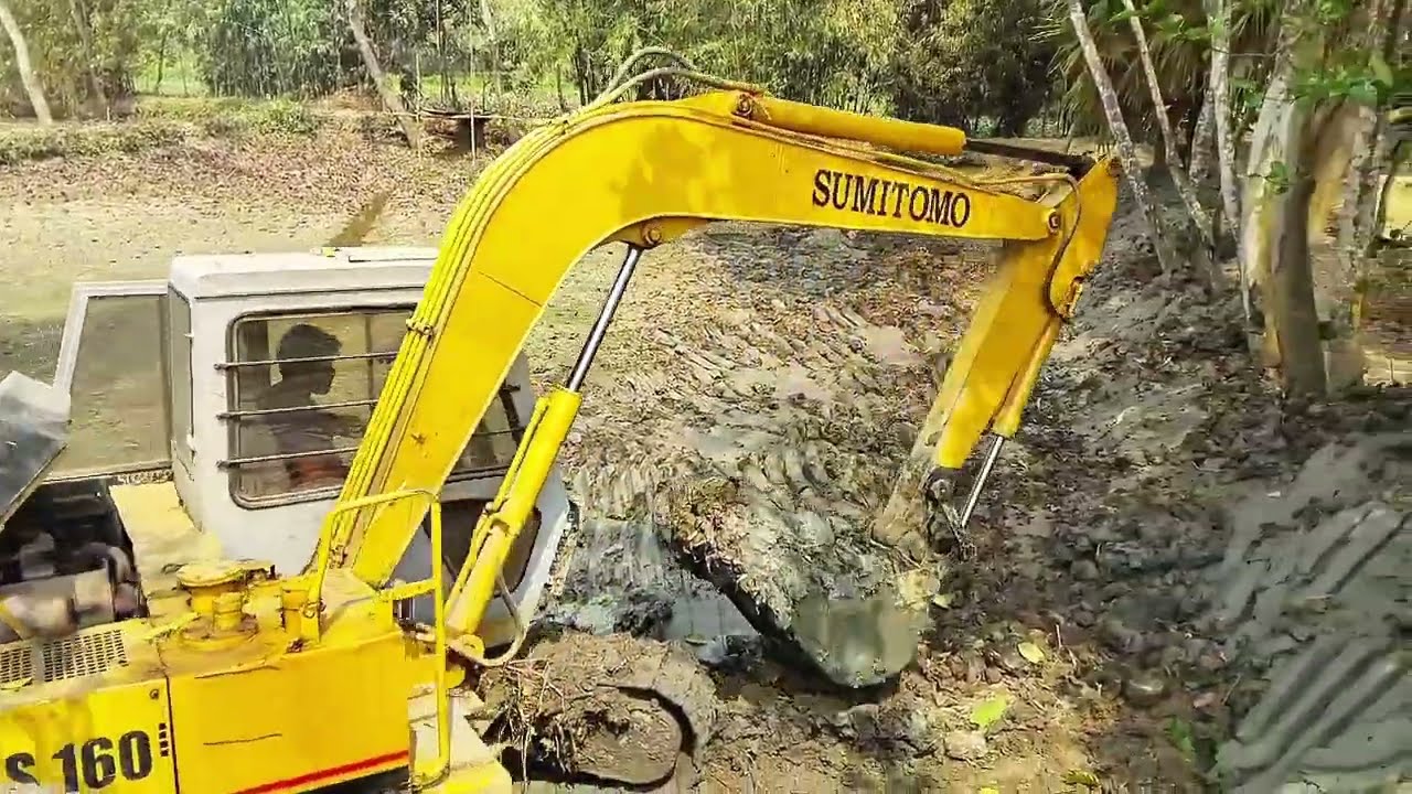 ভেকু দিয়ে পুকুর খননের বাস্তব দৃশ্য | Excavator Pond Digging Work | Heavy Machine Working