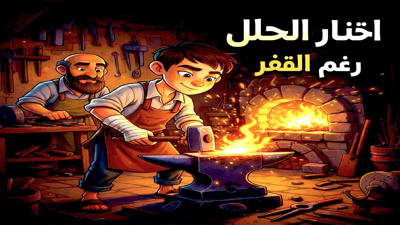 ساب المدرسة واشتغل حداد عشان إخواته… ولما لقى كيس فلوس في الشارع، اختار القرار الأصعب#قصص