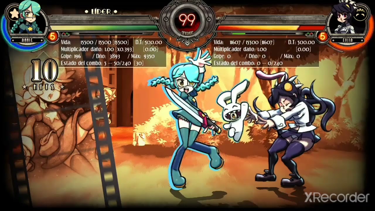 Annie combo star power skullgirls 2nd encore