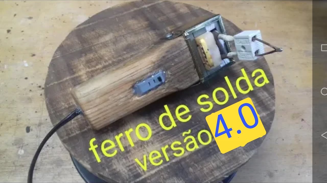 Como fazer ferro de solda com transformador de rádio