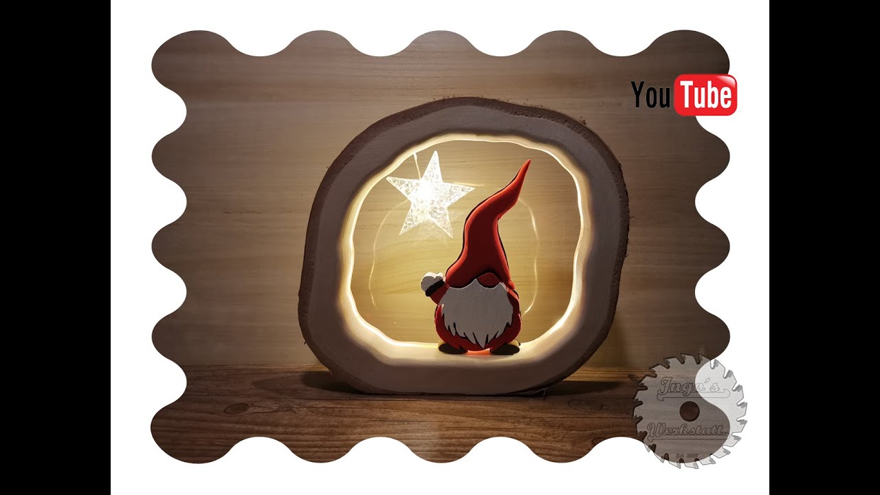 Der Baumscheiben - Wichtel - Weihnachtsdeko - Xmas - Weihnachten