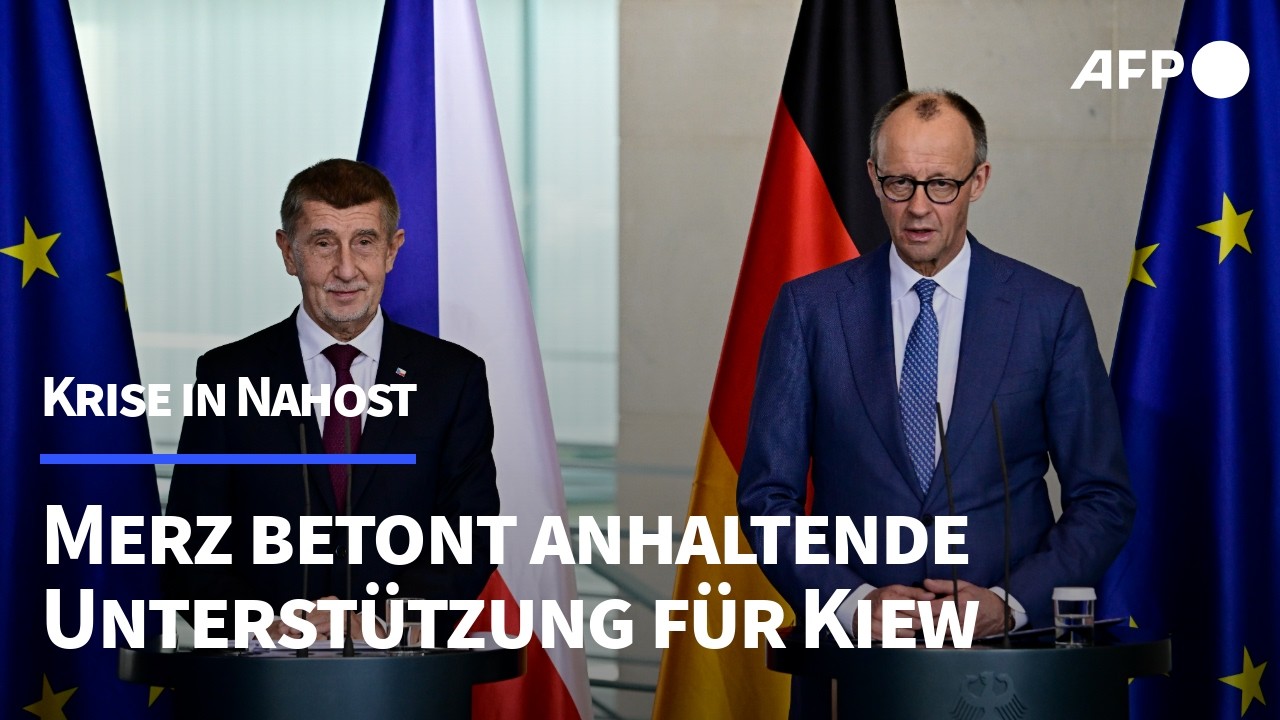 Merz mahnt anhaltende Unterstützung für die Ukraine an | AFP