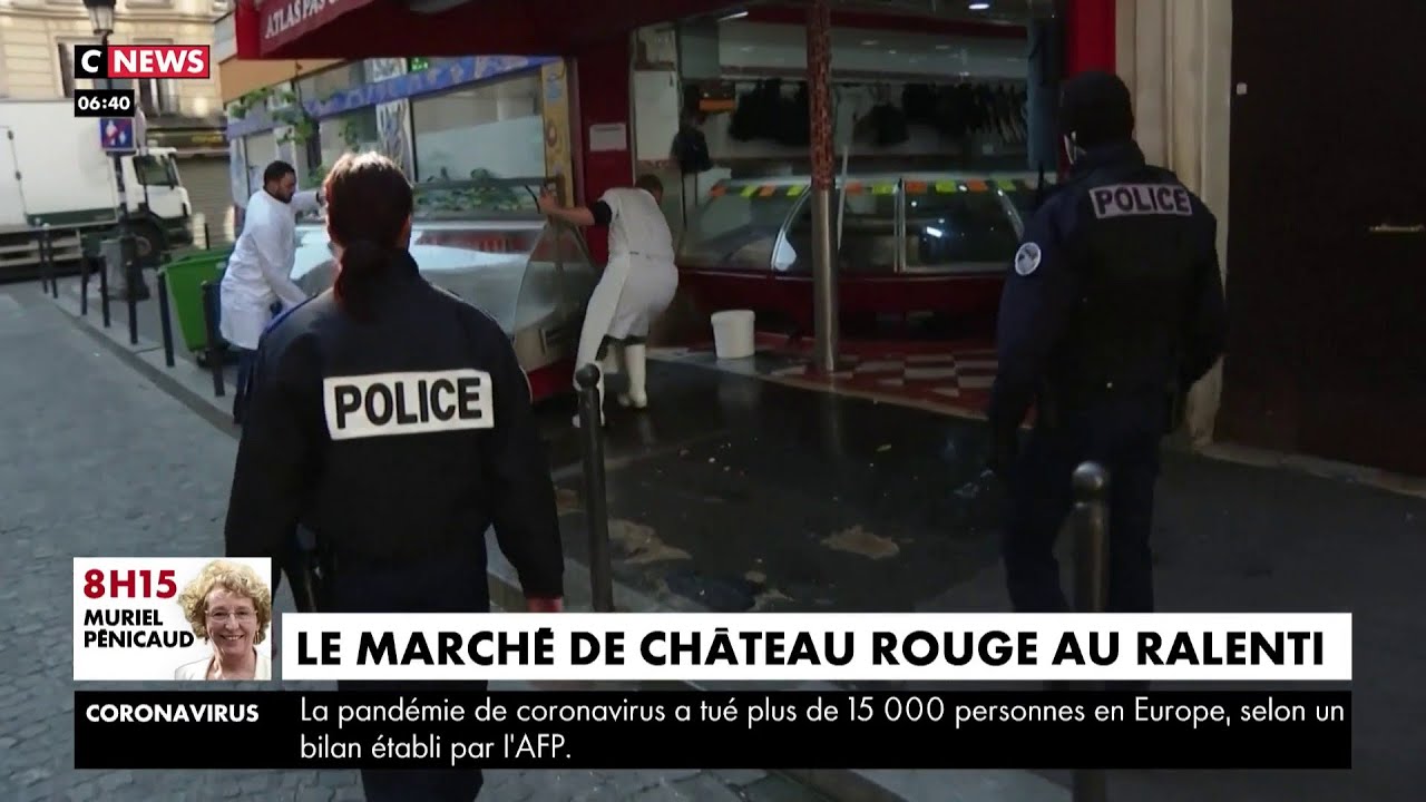 Le quartier de ch&acirc;teau rouge au ralenti