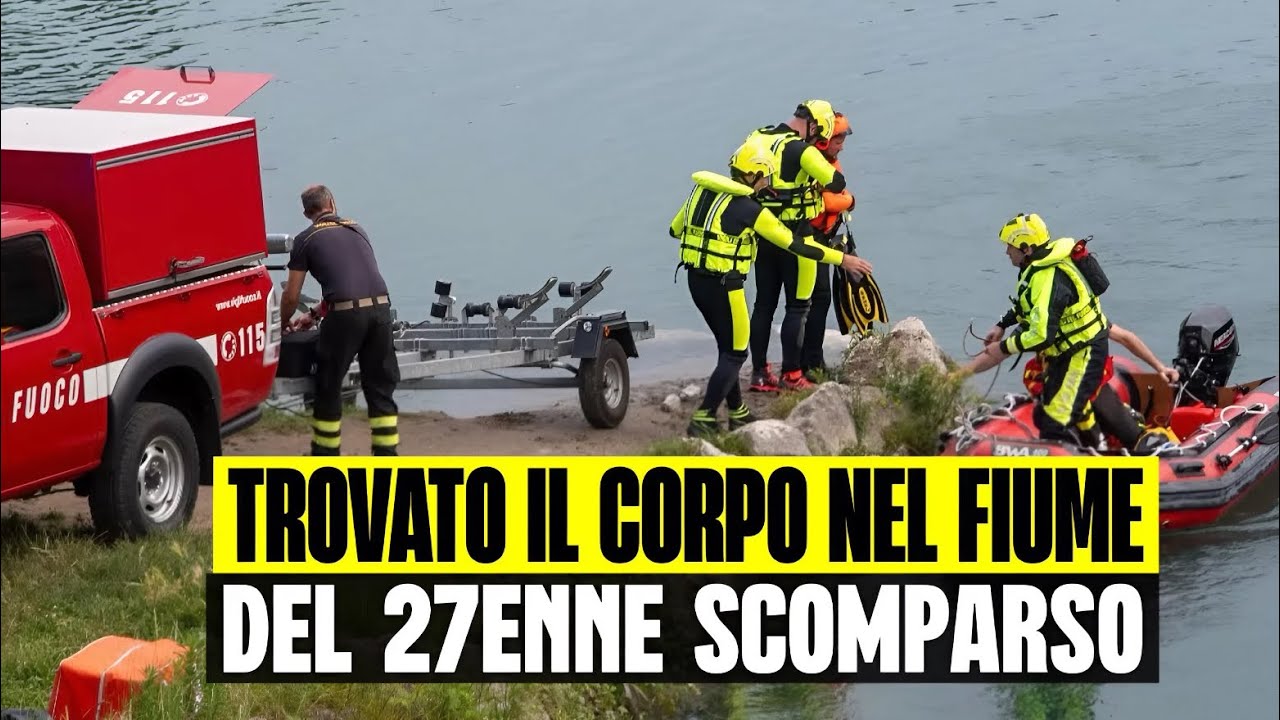 ULTIM'ORA TROVATO IL CORPO NEL FIUME DEL 27ENNE SCOMPARSO A TOIRANO: 