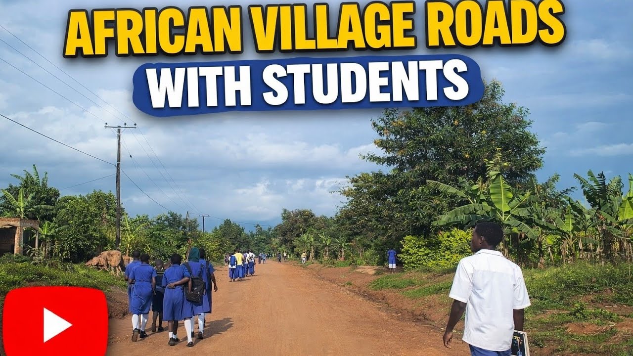 African village roads Students Walking from School in Africa” #foryou #farming #eastafrica 