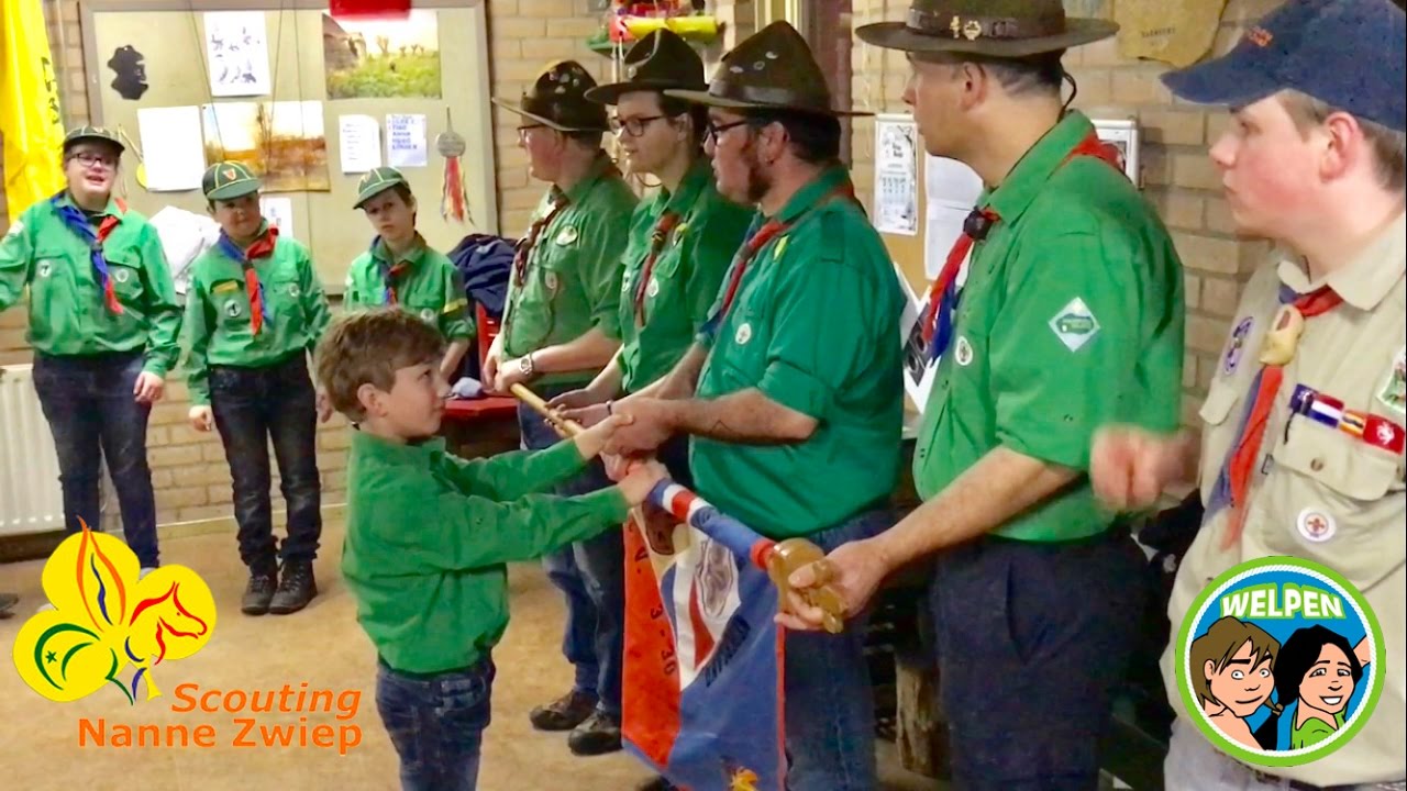 SCOUTING NANNE ZWIEP WELP INSTALLATIE CEREMONIE