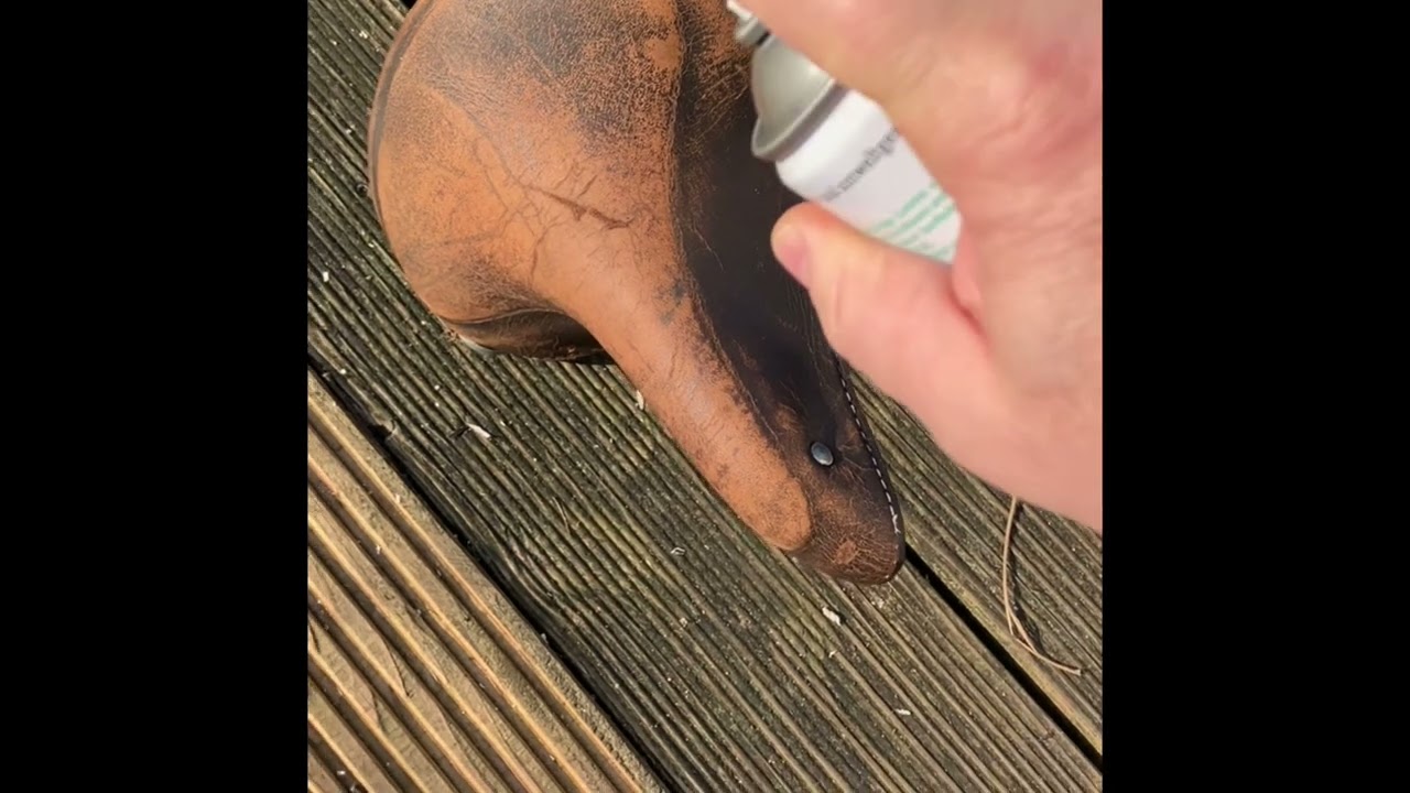 Fahrrad Leder Sattel Restaurieren Pflege Ölen und Fetten