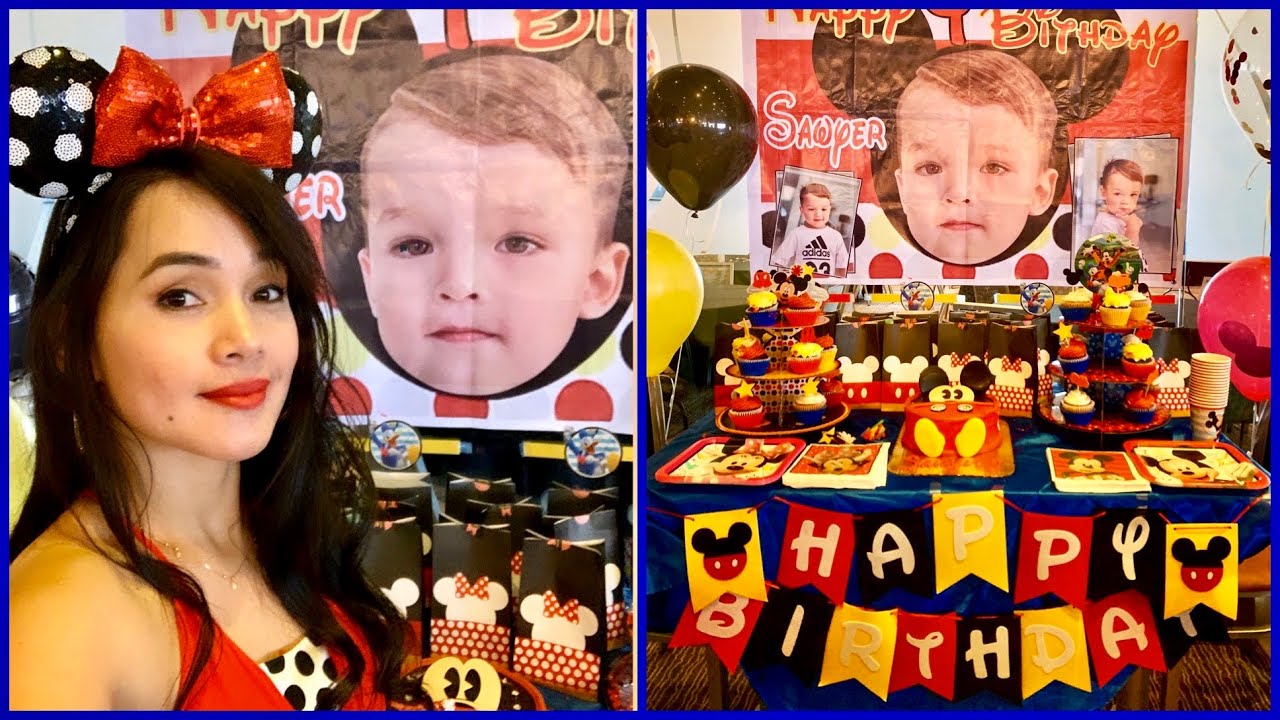 Mickey Mouse Party Decoration Ideas. (Last minute)