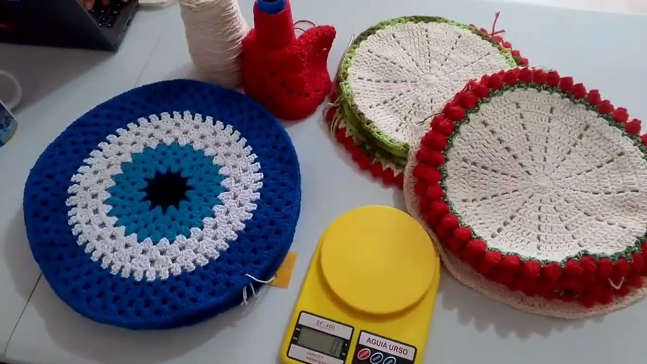 Produção de sousplat olho grego e sousplat tulipa🧿🧿🧿 🌷🌷🌷