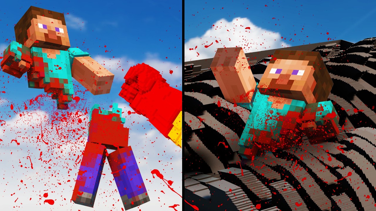 Can Steve Survive? / Upgrading Steve's Armor Until He Survives!