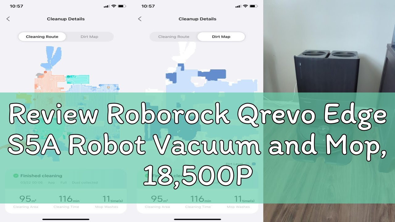Review Roborock Qrevo Edge S5A Robot Vacuum and Mop, 18,500Pa, Zero-Tangling, DuoDivide Main Brush,