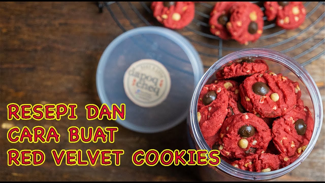 RESEPI RED VELVET COOKIES | KUIH RAYA | BAKING