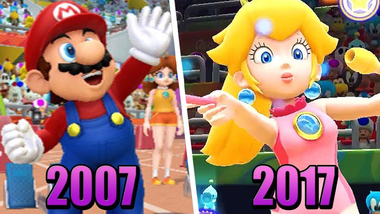 Evolution of Mario & Sonic at the Olympic Games (2007 - 2017)