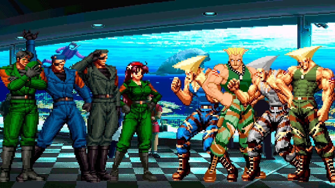 [KOF Mugen] Heidern Team vs Guile Team