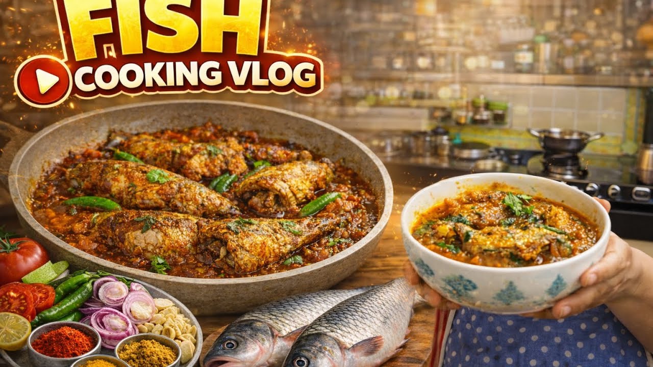 Rohu fish cooking vlog 