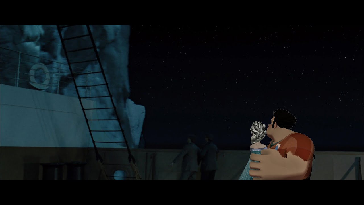 Disney & Others in Titanic - Iceburg Right Ahead