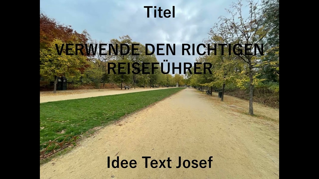 Verwende den richtigen Reiseführer
