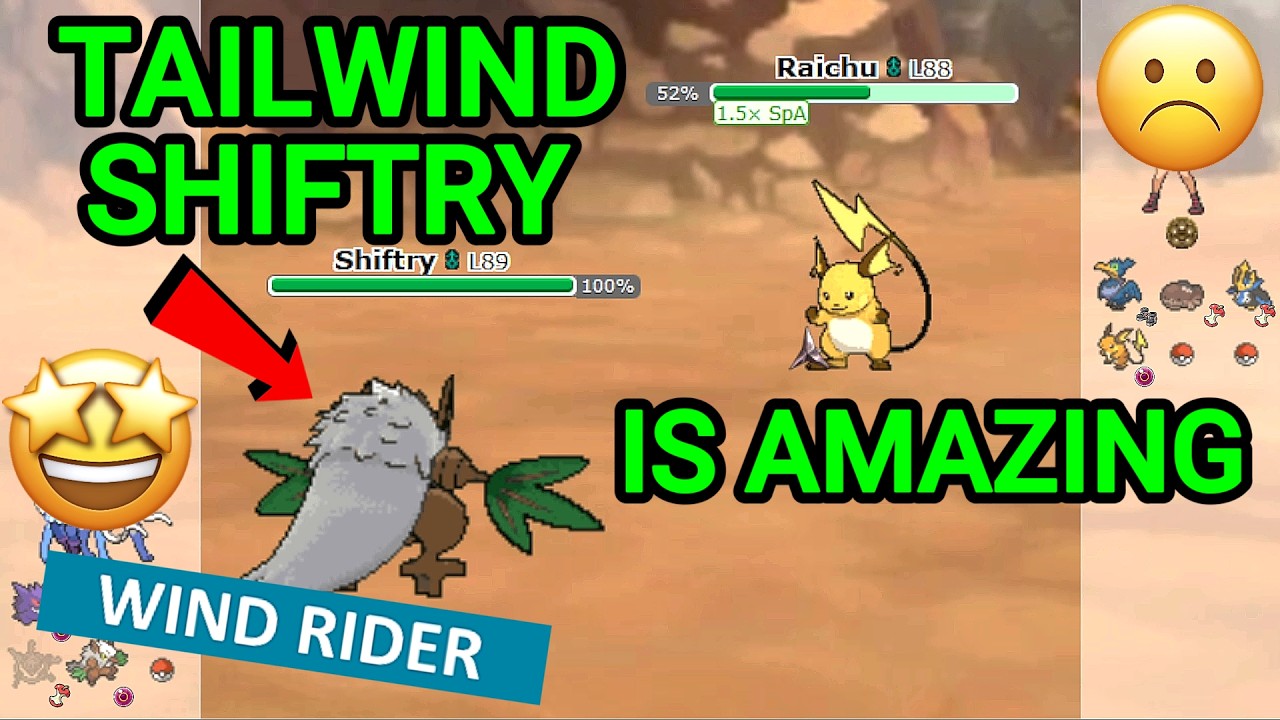 Tailwind Shiftry Is Great! (Pokemon Showdown Random Battles) (High Ladder)