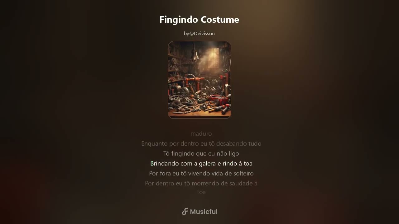 Fingindo Costume