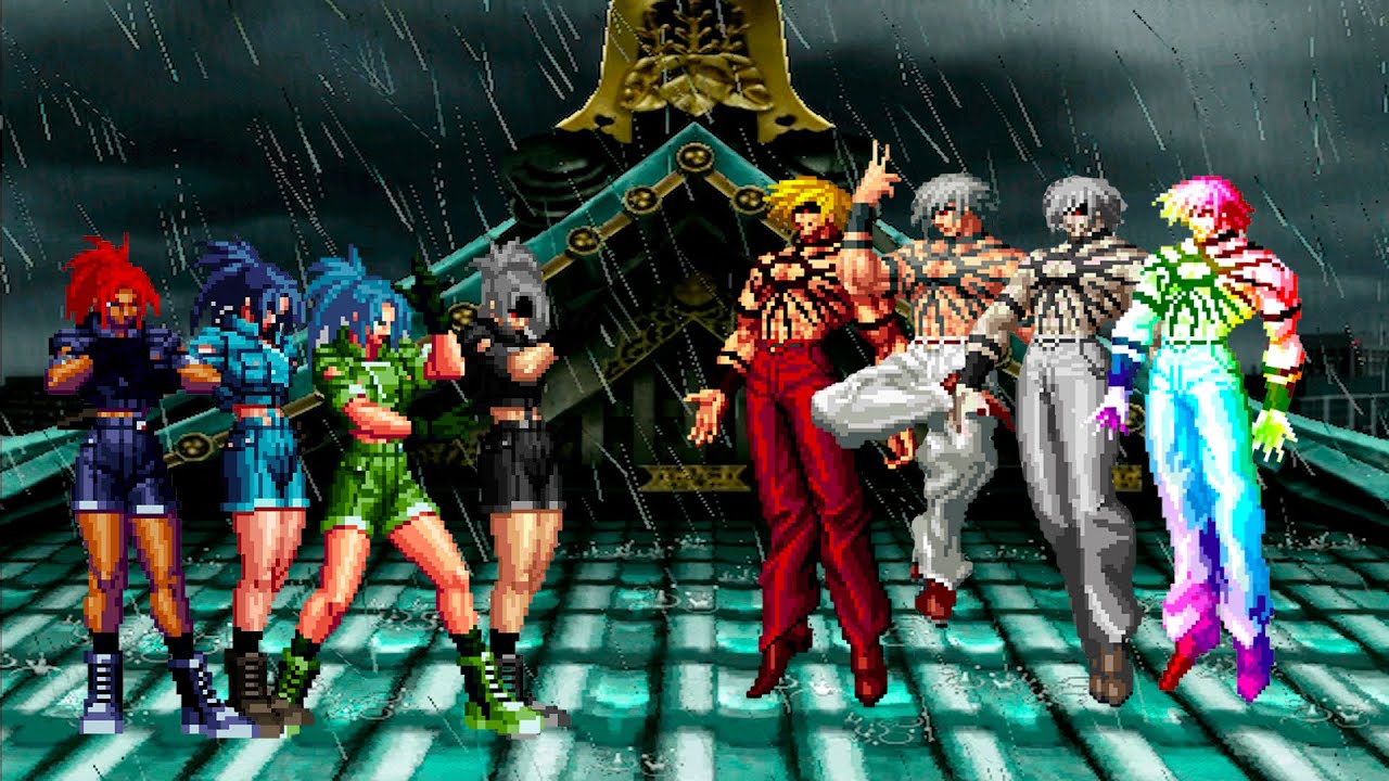 [KOF Mugen] Leona Heidern Team vs Orochi Team