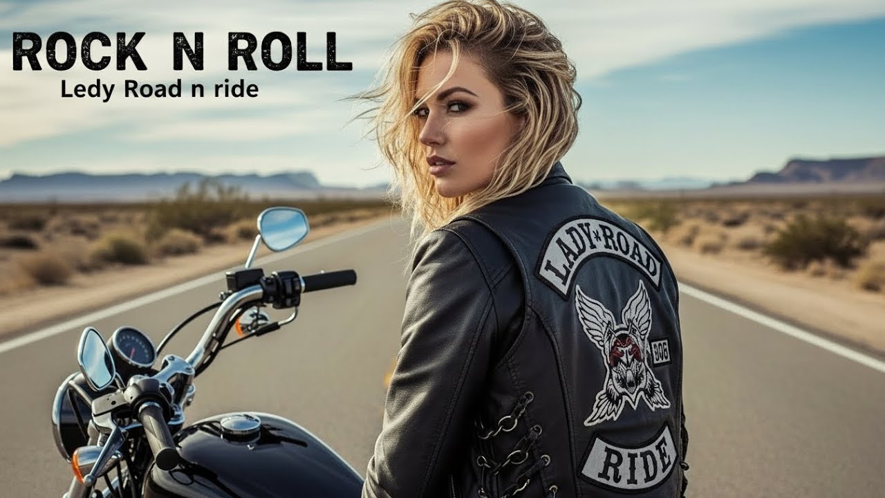 Beautiful Outlaw Woman on a Harley | Ledy Road N Ride