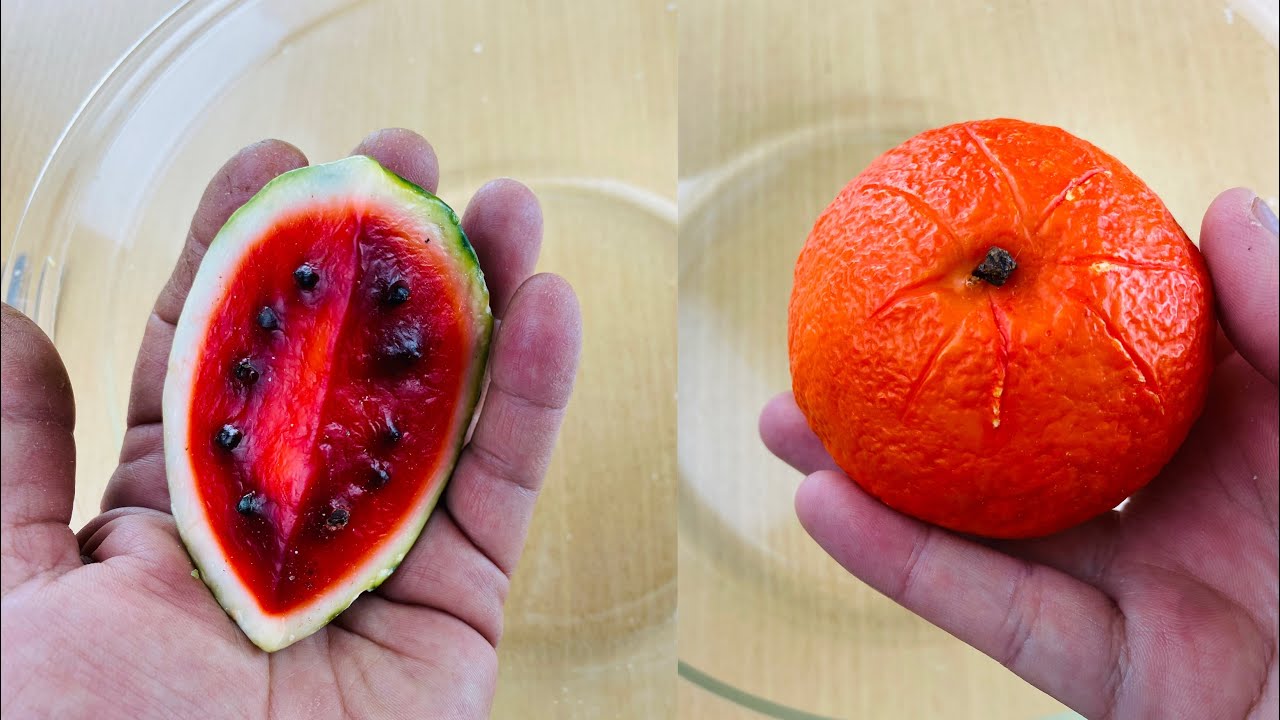 Cutting fruit soaps ASMR. Satisfying sounds relaxing video. Orange soap. Relaxing video #1016